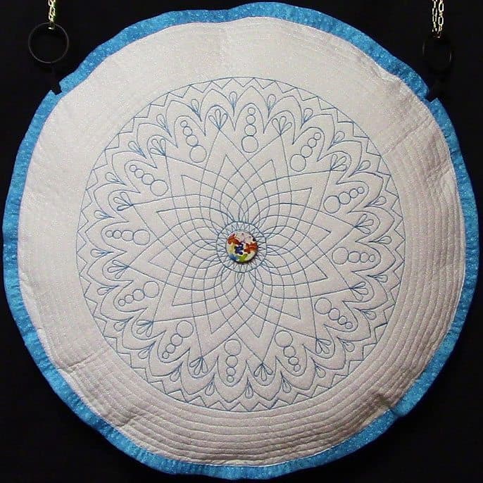 Mandala #1 Pattern - Free Motion Quilting Technique - View 2