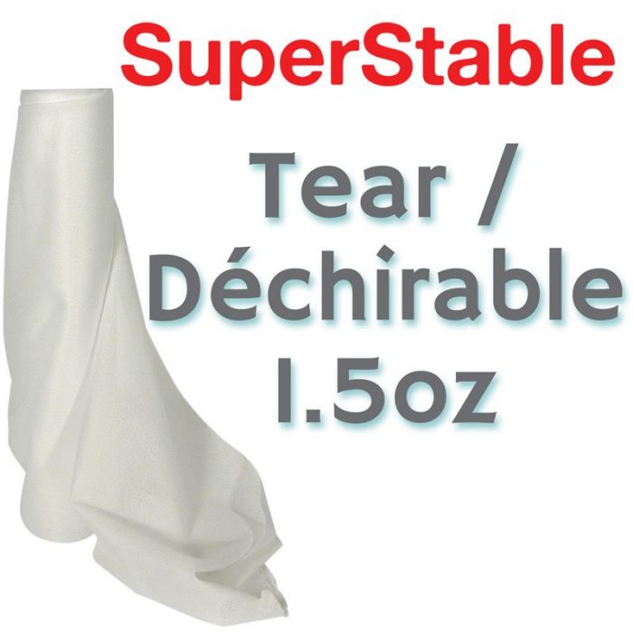 1.5 oz White Tearaway Stabilizer