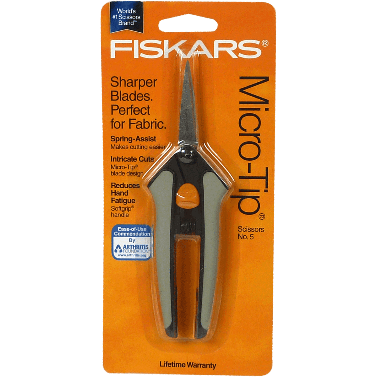 FISKARS Softgrip 8 Bent Scissors Trimmers #01-009881 - Cutex Sewing  Supplies