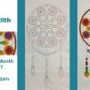 Quilt Block of the Month for April 2017 - Collection Inédith - Catch-A-Dream Mandala
