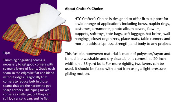 Crafter's Choice – Fusible Interfacing – HTC 1750-1