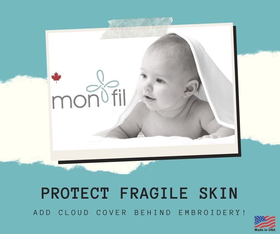 cloud cover for baby skin embroidery machine