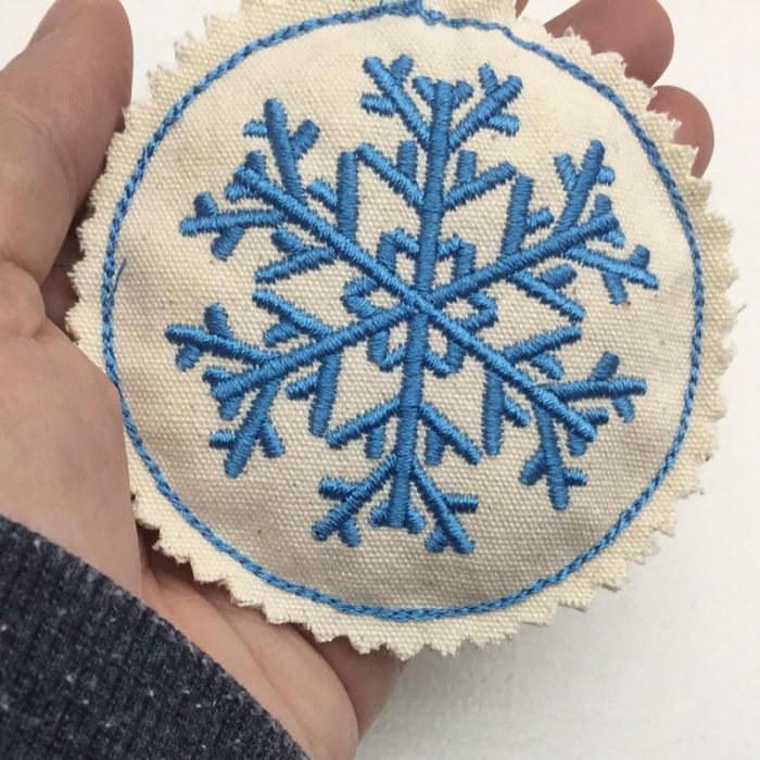 free embroidery design snowflake winter